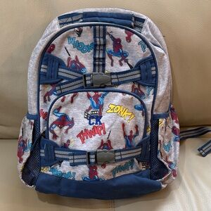 Pottery Barn Kids Spider-Man Backpack - Blue and Gray